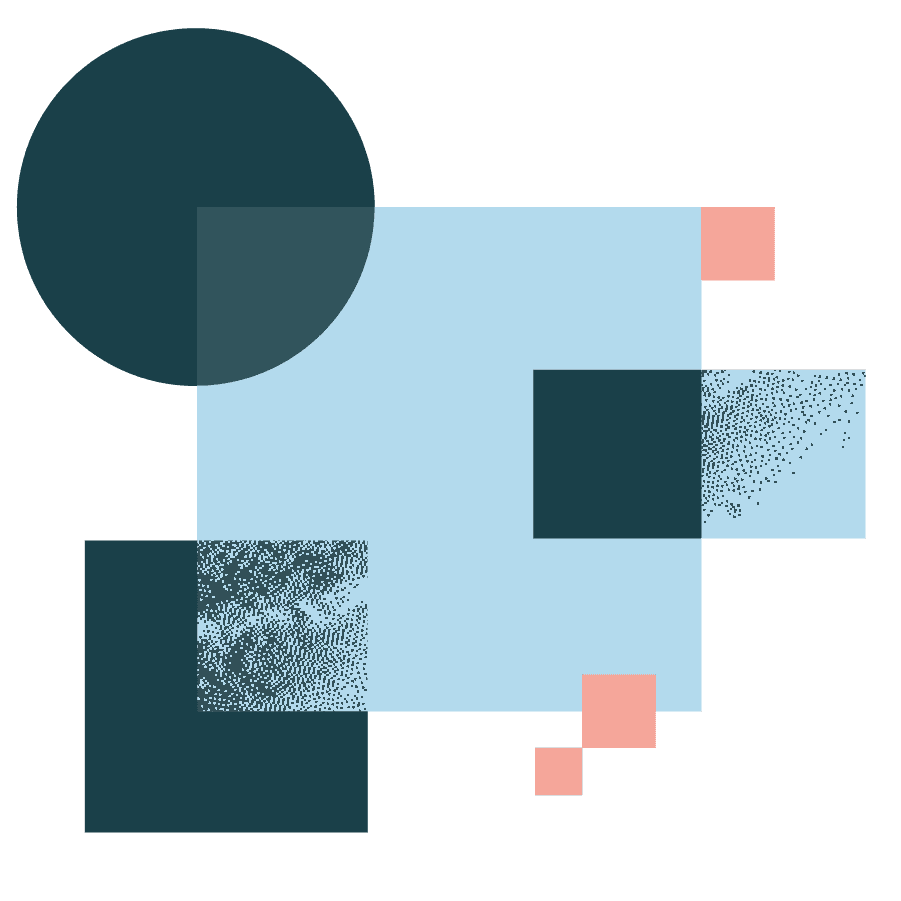 Circle and two squares illustrating adaptive capabilities of unleash feature management tool